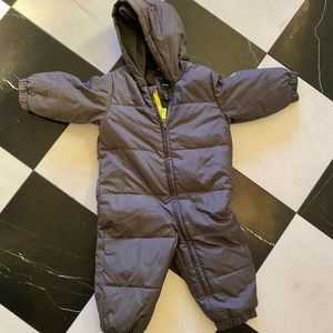 Gap baby 12-18 months snowsuit, charcoal grey.